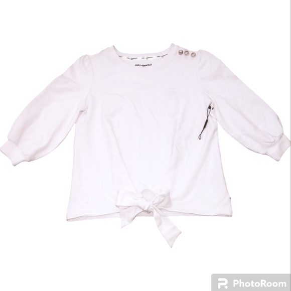 Karl Lagerfeld Paris Womens Sweatshirt - Picture 3 of 12